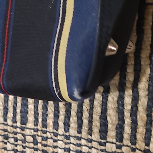 VINTAGE KATE SPADE NEW YORK RAINBOW STRIPE PURSE - Picture 6 of 9